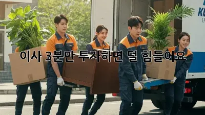 이사, 3분만 투자하면 덜 힘들어요!
