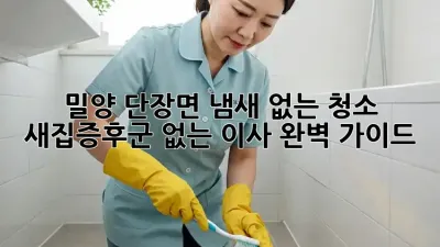밀양 단장면 냄새 없는 청소: 새집증후군 없는 이사 완벽 가이드
